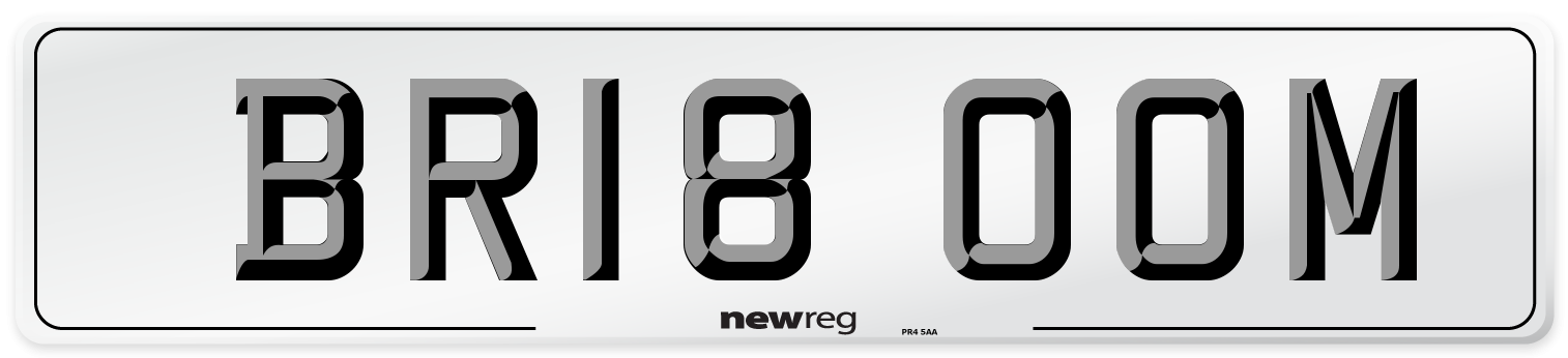 BR18 OOM Number Plate from New Reg